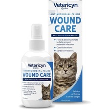3oz Cat Wound Care Spray - Safe Effective Healing Aid for Feline Skin Issues