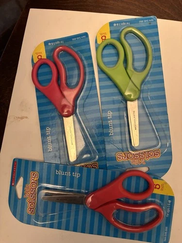 Scholastic Kids Pointed Tip 3 Scissors 5 Inch