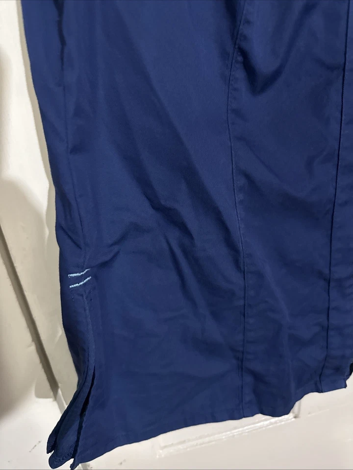 Camisa para mujer Chef Works azul con cremallera completa Chef Food Prep talla mediana Foto 3 de 4