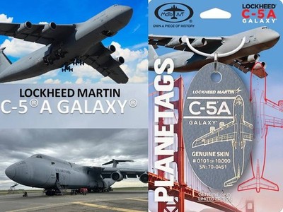 Planetag Real Flugzeug Skin Lockheed Martin C-5A Galaxy 70-0451 - Grau