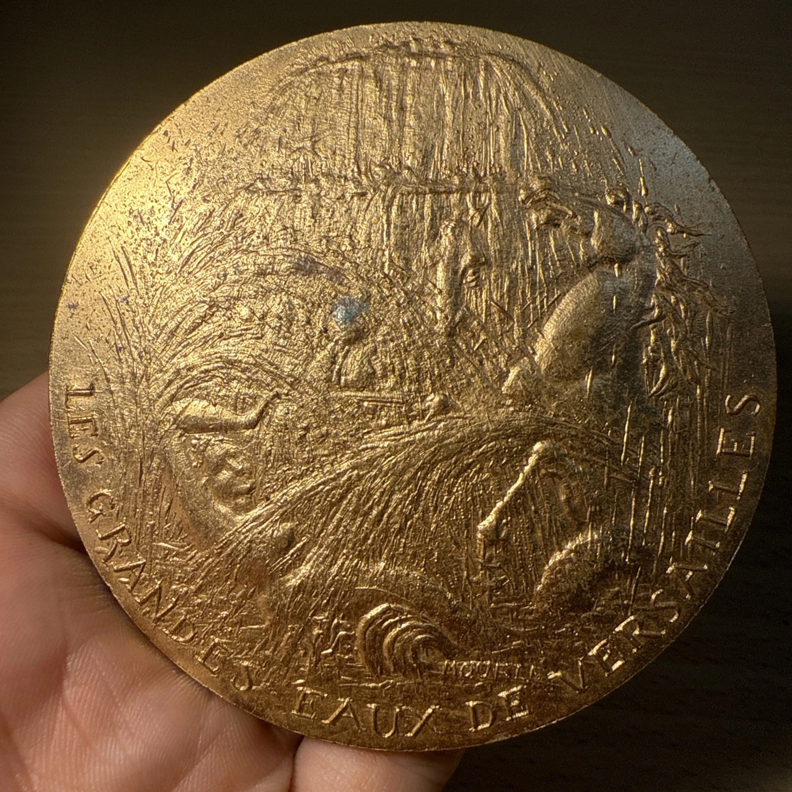 Médaille Les Grandes Eaux De Versailles En Bronze