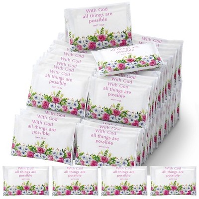 Sinmoe 60 Pack Christian Pocket Tissue 1 Count (Pack of 60), Multicolor 
