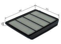 Luftfilter Bosch F 026 400 710 FüR OE 13780 68M00 000 - 13780-68M00