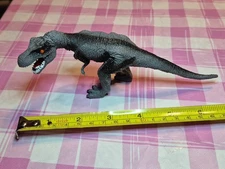 T-Rex Tyrannosaurus Figure Black Grey Evil Monster Toy