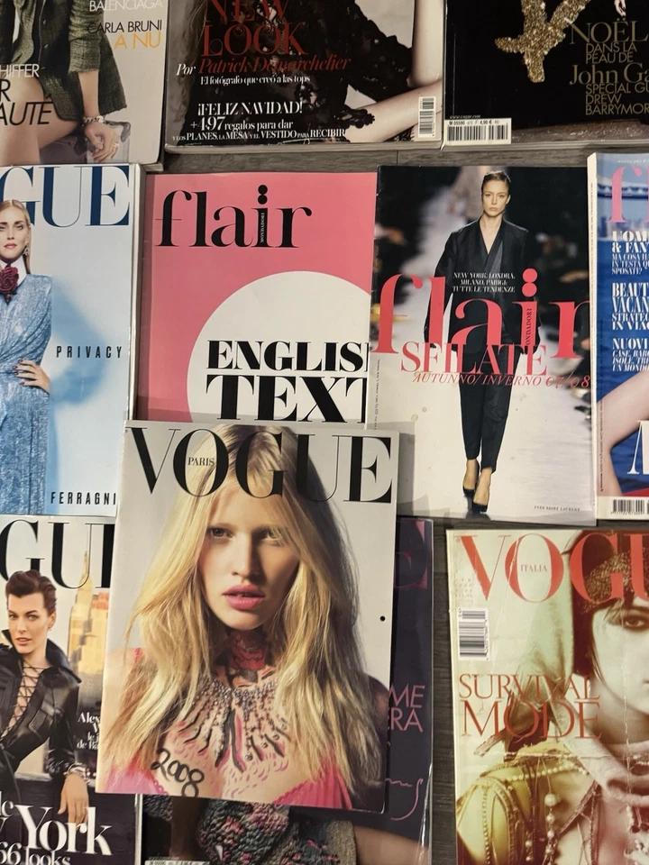 VOGUE & FLAIR MAGAZINE Lot of 16 + Extras British Italia Paris España 2005-2014 Foto 4 de 4