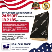 Butyl Sound Deadening Mat for Cars Noise Insulation Vibration Dampening-24 sqft