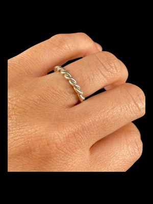PANDORA Intertwined Rope Twist Ring Sterling P2 S925 ALE 50 Size 5 EX+