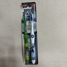 Vintage GUM Star Wars Kids Regular Toothbrush 2-Pack Soft Bristles Non-Slip Grip