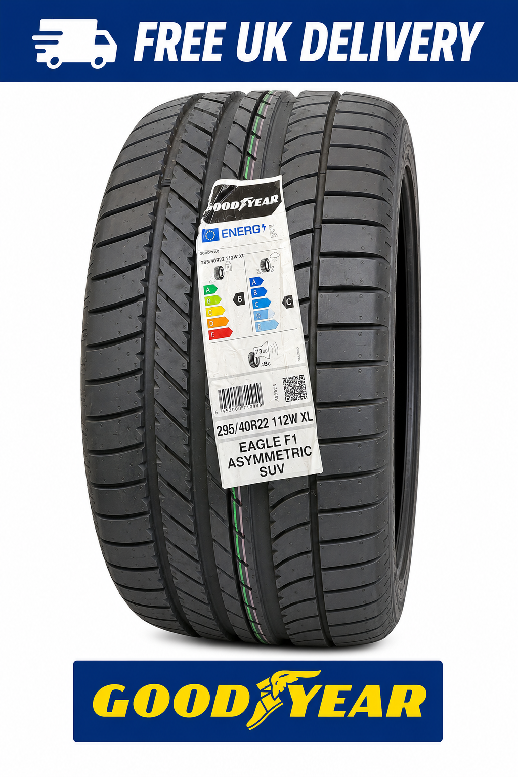 295/40R22 Goodyear Eagle F1 Asymmetric SUV 112W XL 295 40 22 2954022 2023