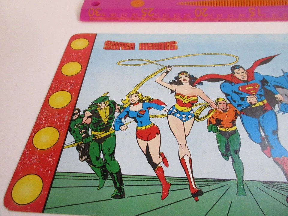 1982 DC COMICS SUPER-FRIENDS HEROES display card Vintage JLA Superman Supergirl - Image 4 of 4