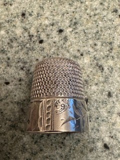 Sterling Silver Thimble Simons Bros Daisy and a Quarter Daisy size 9 4.6g