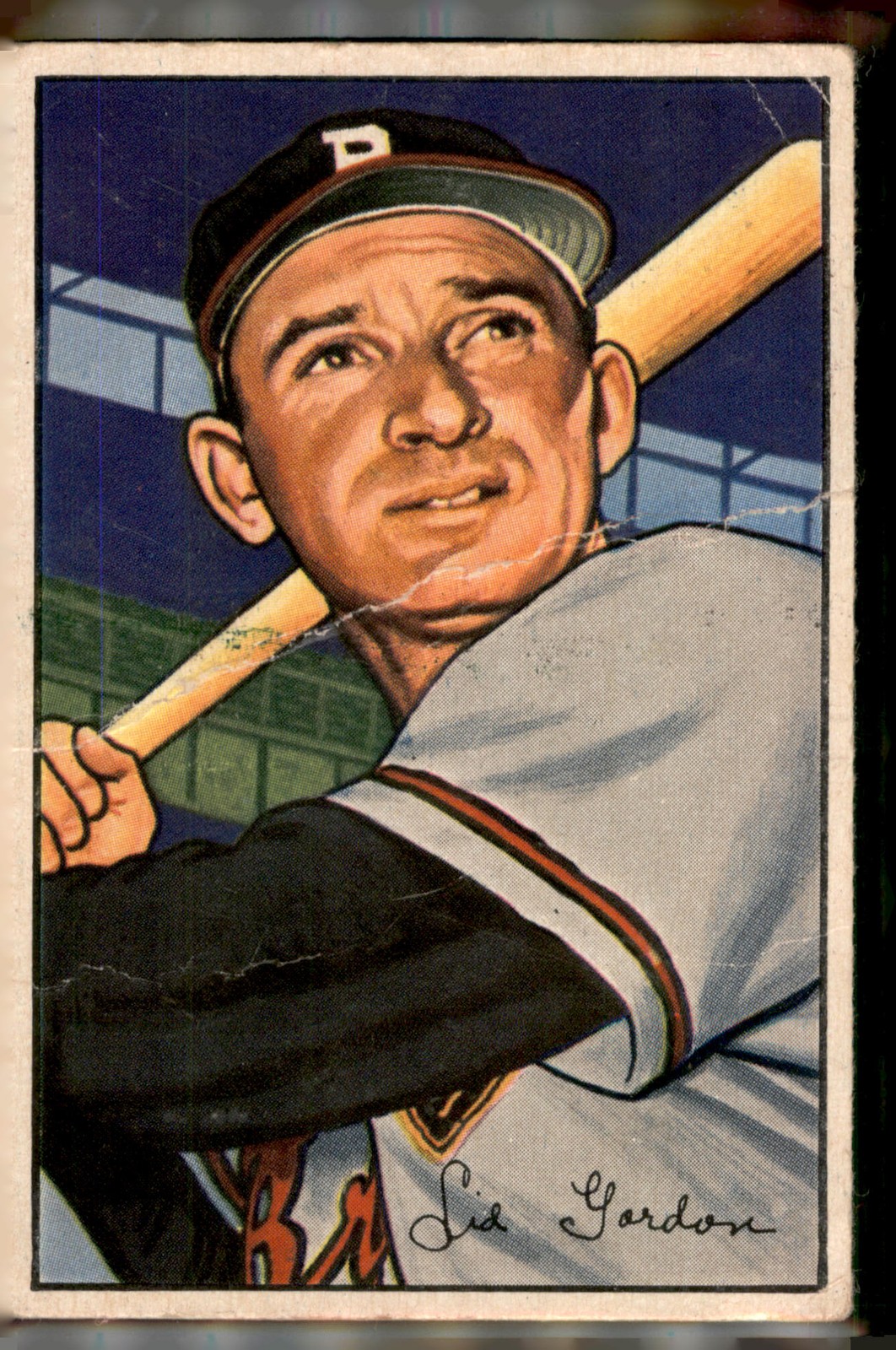 1952 Bowman #60 Sid Gordon - creasing (sku:2510)