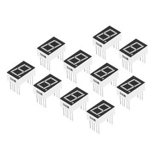 10Pcs 7Segment 10Pin 1Bit 3.3V 0.56" Common Anode LED Display Digital Tube Blue