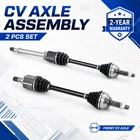 Pair Front CV Axle Shaft Set 666259 For 2007-2012 Nissan Sentra 2.0L Auto Trans