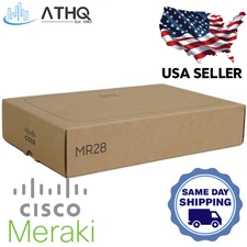 Cisco Meraki MR28-HW Wireless Wi-Fi 6 Indoor Access Point Cloud Managed PoE NEW