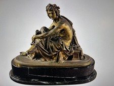 French Patinated Bronze , Virgil, Signed Albert Carrier Belluse, Circa 1880