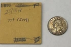 1964-P 25C Washington Quarter 90% Silver w/  2x2 Paper Flip Sale History