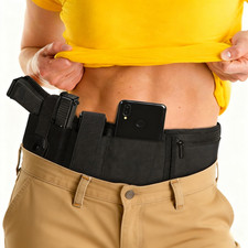 Tactical Handgun Belly Band Holster for Concealed Carry Pistol Belt Gun Holder