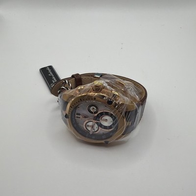 Tonino Lamborghini Ladies ShieldChronograph Watch TL7713 Stainless Steel & Brown