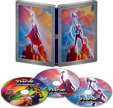 THOR LOVE AND THUNDER MovieNEX Steelbook 4K ULTRA HD+3D+Blu-ray+Digital Copy