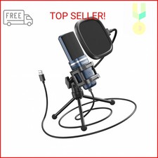 TONOR TC-777 Podcast Microphone, USB Computer Microphone, Cardioid Condenser PC