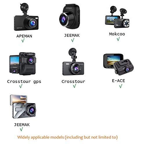Dash Cam Suction Cup Mount Compatible with Crosstour, APEMAN, YI 2.7 ...