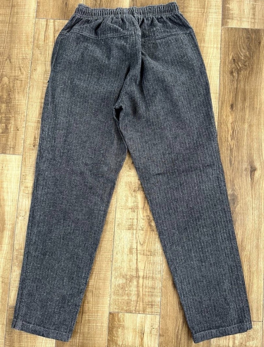 Stussy Elastic Stuff Herringbone Easy Pants 00s Japan Line Cotton