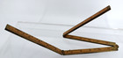 STANLEY NO 62 FULL BOUND BOXWOOD RULE SWEETHEART ALL 3 PINS INTACT ANTIQUE — photo 2
