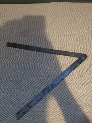 2 Fuß Vintage Rabone Chesterman metrischer Stahl Made in England