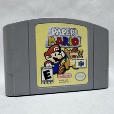 Paper Mario Nintendo 64 N64 Game Cartridge Authentic Works Tested