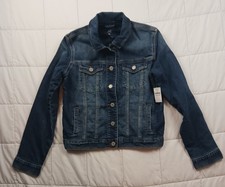Jean Jacket Gap Kids Unisex Vintage Denim Blue Size XXL Regular Stretchable