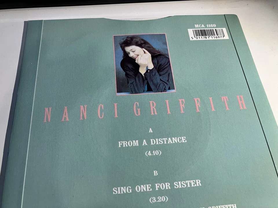 Nanci Griffith - From A Distance 7" / MCA / 1987/ Sing One For Sister - Image 3 of 4