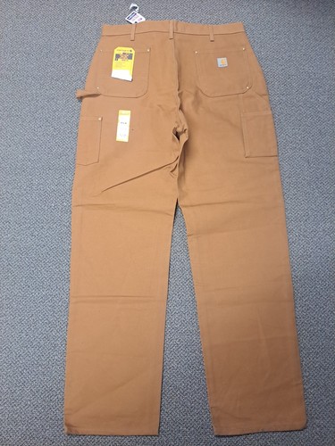 New Carhartt Double Knee Duck Work Pants Loose Fit Made In USA B01-M Size 40x36 - Picture 10 of 16