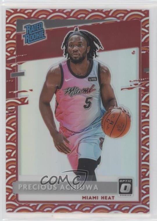 2020 Panini Donruss Optic Rated Photon Prizm Precious Achiuwa #170 Rookie RC 2v5
