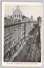 Vintage Buenos Aires Avenida Pte. Postal de Roque Sáenz Peña