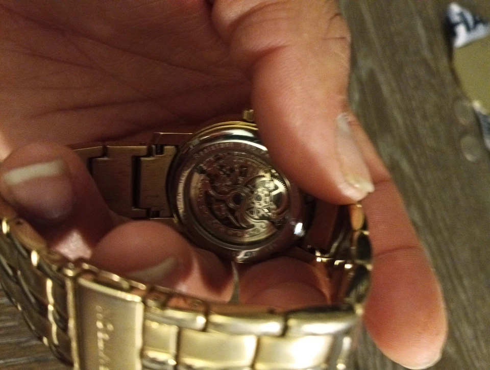 Reloj Armitron Automático Esqueleto 20/4518TCP TY2807SV Resistente al Agua Funciona Foto 3 de 4