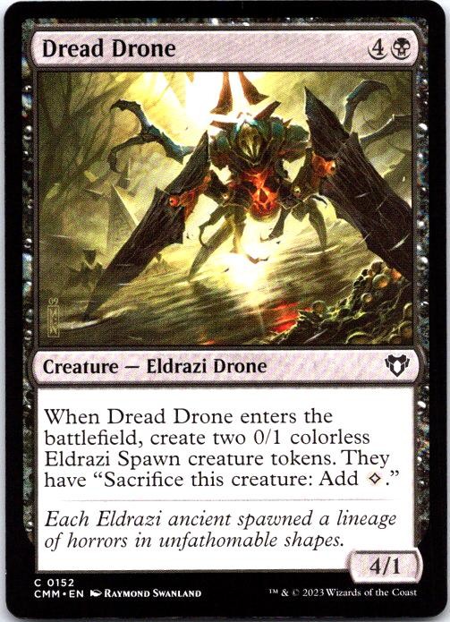 Dread Drone 152 Common Commander Masters Magic: The Gathering Near Mint
