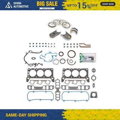 Full Gasket Set Bearings Rings Fit 1995 Ford Windstar 3.8 OHV