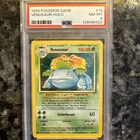 Pokemon 1999 Venusaur Vintage 015/102 Base Set Holo PSA 8
