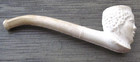 Estate White PIPE, Made in GERMANY, Marked, Tobacco Smoking Figural Head Face — photo 3