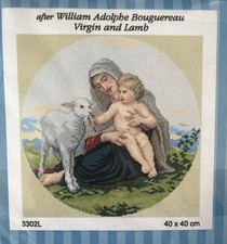 Printed needlepoint tapestry Gobelin Canvas only Orchidea 40x40 Cm