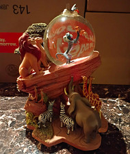 Disney The Lion King Pride Rock Snowglobe w/ Simba, Rafiki, Timon & Animals