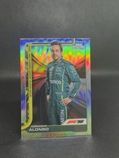 2025 Topps Chrome Formula 1 F1 Silver Refractor #9 Fernando Alonso