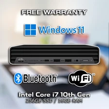 HP EliteDesk 800 G6 Mini Windows 11 PC (Intel i7 10th Gen / 16GB / 256GB SSD)