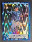2022 TOPPS CHROME BOBBY WITT JR ROOKIE AUTO BLUE WAVE REFRACTOR 023/150 ROYALS