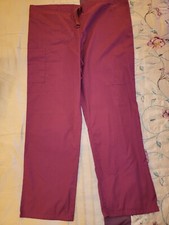 Cherokee Workwear Unisex 3-Pocket Drawstring Scrub Pants Wine Small Petite 4100