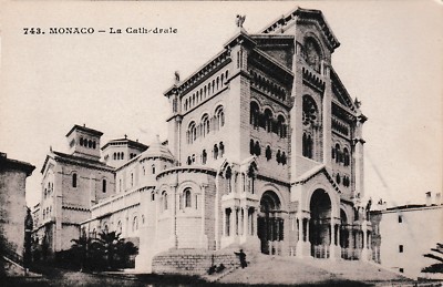 vintage postcard MONACO LA CATHEDRALE