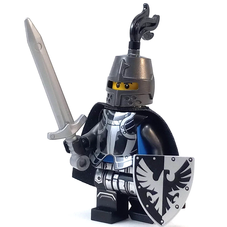 LEGO Castillo Caballero Halcón Negro Minifigura 21325 Reinos 10223 10305 Armadura Foto 3 de 4