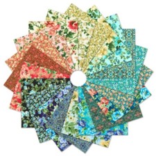 Jelly Roll Decadent Garden Robert Kaufman Roll-Ups Cotton Fabric Precuts M493.39