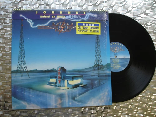 Journey   ~ Raised On Radio ~  Vintage  Japanese LP           CBS/Sony 28AP 3177
